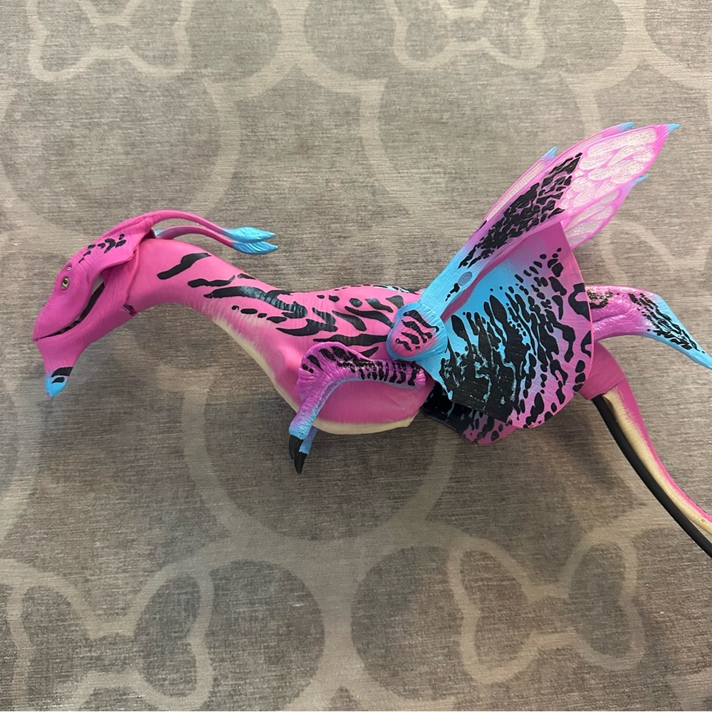 Pandora pink / blue Banshee & perch. The world of Avatar - Picture 5 of 11